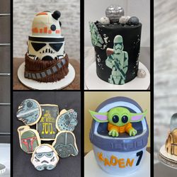 Sweet Spot Cake Shoppe - #starwars #birthdaycake #weddingcake #customcake #customcookies #decoratedsugarcookies