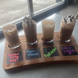 Coffee flight. Coffee flight.