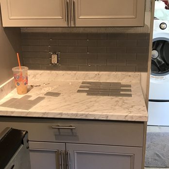 Flooring Installation Pro - Just one of the countertops where the boys installed the backsplash. - Flooring Near Me - Lake Butler, Florida Flooring Installation Pro - Just one of the countertops where the boys installed the backsplash. - Flooring Near Me - Lake Butler, Florida