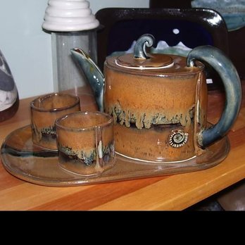 CaracolClay Studio - Ammonite Teaset - Art Galleries Near Me - East Coulee, Alberta