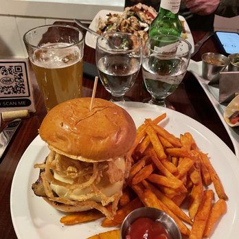 The Creek - The Creek Burger Kobe beef with Sweet Potato Fries - Breakfast & Brunch Near Me - Croton Falls, New York The Creek - The Creek Burger Kobe beef with Sweet Potato Fries - Breakfast & Brunch Near Me - Croton Falls, New York
