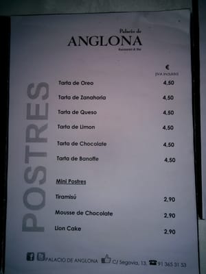 Menu photo 1 Palacio de Anglona Madrid, M
