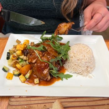 Boulder Dushanbe Teahouse - Overcooked chicken in tasty sauce. Do not get. - Tea Rooms Near Me - Boulder, Colorado