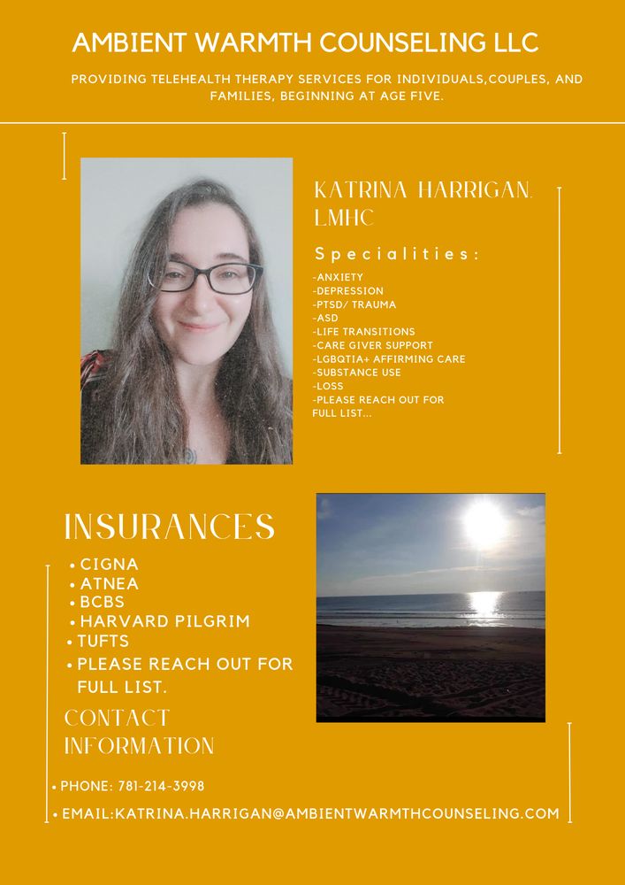 Ambient Warmth Counseling - grief counselor in Lowell, MA