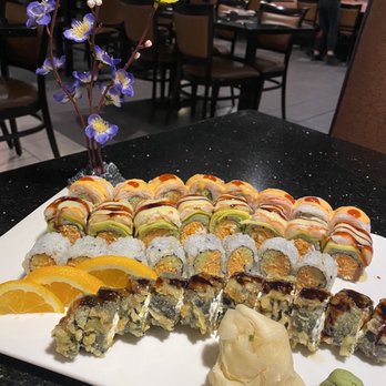 Sushi Harbor - Chili roll, bumble bee roll, Jacky roll, and firecracker roll - Sushi Bars Near Me - Denver, Colorado Sushi Harbor - Chili roll, bumble bee roll, Jacky roll, and firecracker roll - Sushi Bars Near Me - Denver, Colorado