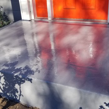 Brady Seal - Nicely finished an old cracked patio floor - Grout Services Near Me