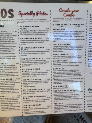 Menu photo 2 Los Panchos Mexican Restaurant Pleasant Hill, CA