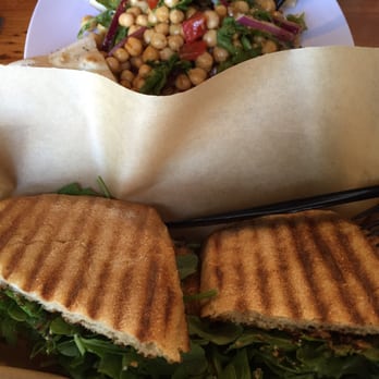 Centro - Garbanzo salad and frittata panini. - Breweries Near Me - Tustin, California