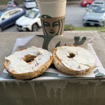 Starbucks - Everything Bagel with Cream Cheese & Grande Black Coffee - Coffee & Tea Near Me - St Louis, Missouri Starbucks - Everything Bagel with Cream Cheese & Grande Black Coffee - Coffee & Tea Near Me - St Louis, Missouri