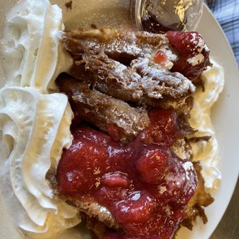 Jamie's Cafe - deep fried strawberry French toast. - Cafes Near Me - Elk Grove, California Jamie's Cafe - deep fried strawberry French toast. - Cafes Near Me - Elk Grove, California