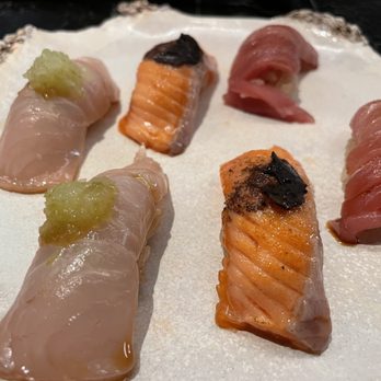 Robin Menlo Park - Hamachi/Seared Salmon/Toro - Japanese Near Me - Menlo Park, California Robin Menlo Park - Hamachi/Seared Salmon/Toro - Japanese Near Me - Menlo Park, California