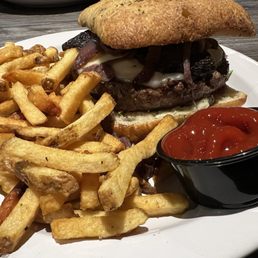 River Monster burger. Mmmm! River Monster burger. Mmmm!