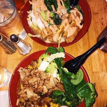 Ramen Bowls - Spicy chicken curry ramen & green goddess ramen - Ramen Near Me - Lawrence, Kansas