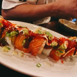 a plate of sushi