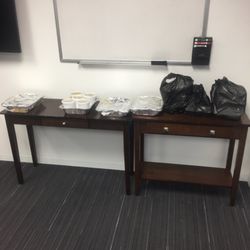 They set up the order for everyone to eat.