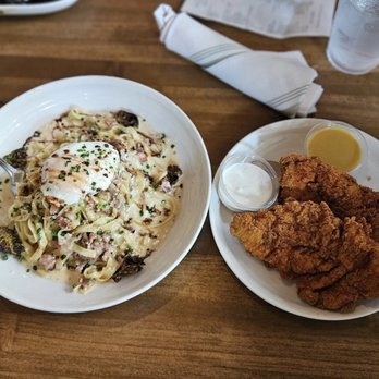 Heirloom - Carbonara Boneless Fried Chicken - New American Near Me - Fresno, California Heirloom - Carbonara Boneless Fried Chicken - New American Near Me - Fresno, California