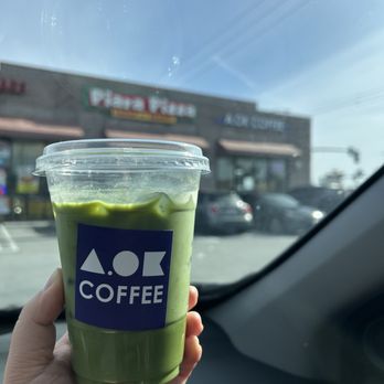 A.OK COFFEE - *Matcha Latte (Almond Milk) - Desserts Near Me - La Habra, California