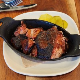 Burnt end appetizer.