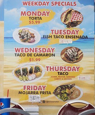 Menu photo 7 Tacos Bahia Fish Moreno Valley, CA