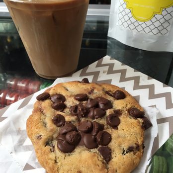 B Bistro + Bakery - Iced mocha and chocolate chip cookie - Bakeries Near Me - Miami, Florida B Bistro + Bakery - Iced mocha and chocolate chip cookie - Bakeries Near Me - Miami, Florida