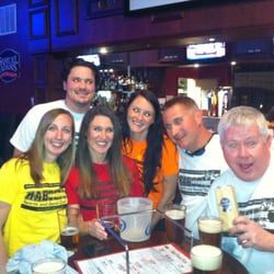Kaboom Sports & Social Club - Enjoying food and drinks after Kaboom's Wednesday Night Cornhole League at Helen Back