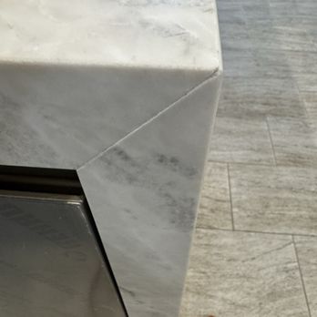 Bella Stones - Waterfall not flush and has a noticeable opening - Countertop Installation Near Me - Anaheim, California Bella Stones - Waterfall not flush and has a noticeable opening - Countertop Installation Near Me - Anaheim, California