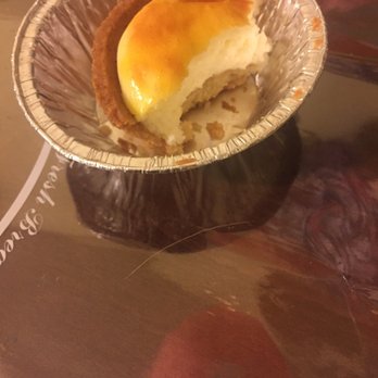 85°C Bakery Cafe-Cypress - Almost done with my cheese tart when I found the strand of hair - Coffee & Tea Near Me - Cypress, California