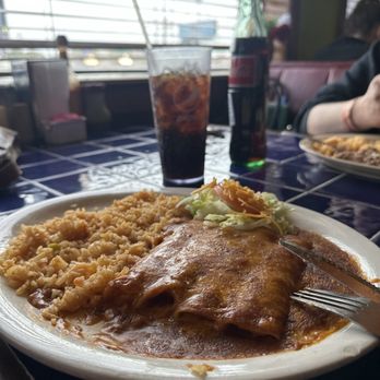 Don Marcelino's Restaurant - Cheese enchiladas double rice no beans. - Mexican Near Me - Del Rio, Texas