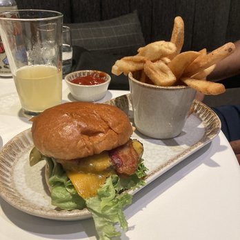 Gather & Hem - Classic bacon cheeseburger with fries - Lounges Near Me - Richmond, Virginia
