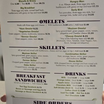 Reflections Family Restaurant - Menu 6/8/26. - Coffee & Tea Near Me - Casey, Illinois