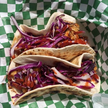 Dos Gringos Locos - Teriyaki chicken tacos. - Food Trucks Near Me