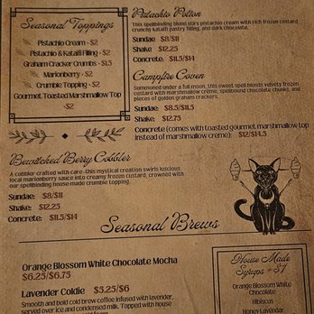 Black Cat Frozen Custard - 6/7/2025 - There's a new kitty in town. Their fabulous menu. - Coffee & Tea Near Me - Portland, Oregon Black Cat Frozen Custard - 6/7/2025 - There's a new kitty in town. Their fabulous menu. - Coffee & Tea Near Me - Portland, Oregon