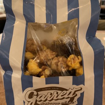 Garrett Popcorn Shops - Half-eaten medium bag! - Popcorn Shops Near Me - Chicago, Illinois Garrett Popcorn Shops - Half-eaten medium bag! - Popcorn Shops Near Me - Chicago, Illinois