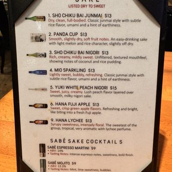 Miso Ramen Bar - Drink menu - Ramen Near Me - Raleigh, North Carolina