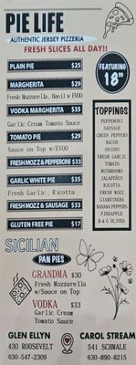 Menu photo 5 Pie Life Pizzeria Carol Stream, IL Menu photo 5 Pie Life Pizzeria Carol Stream, IL