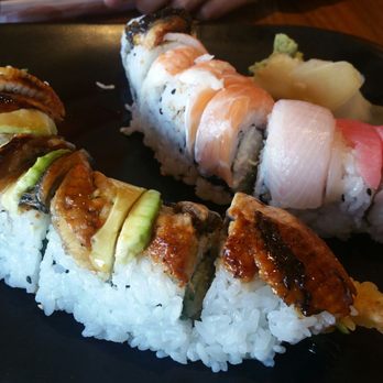 Yo Sushi - Dragon and rainbow roll - Sushi Bars Near Me - Vallejo, California