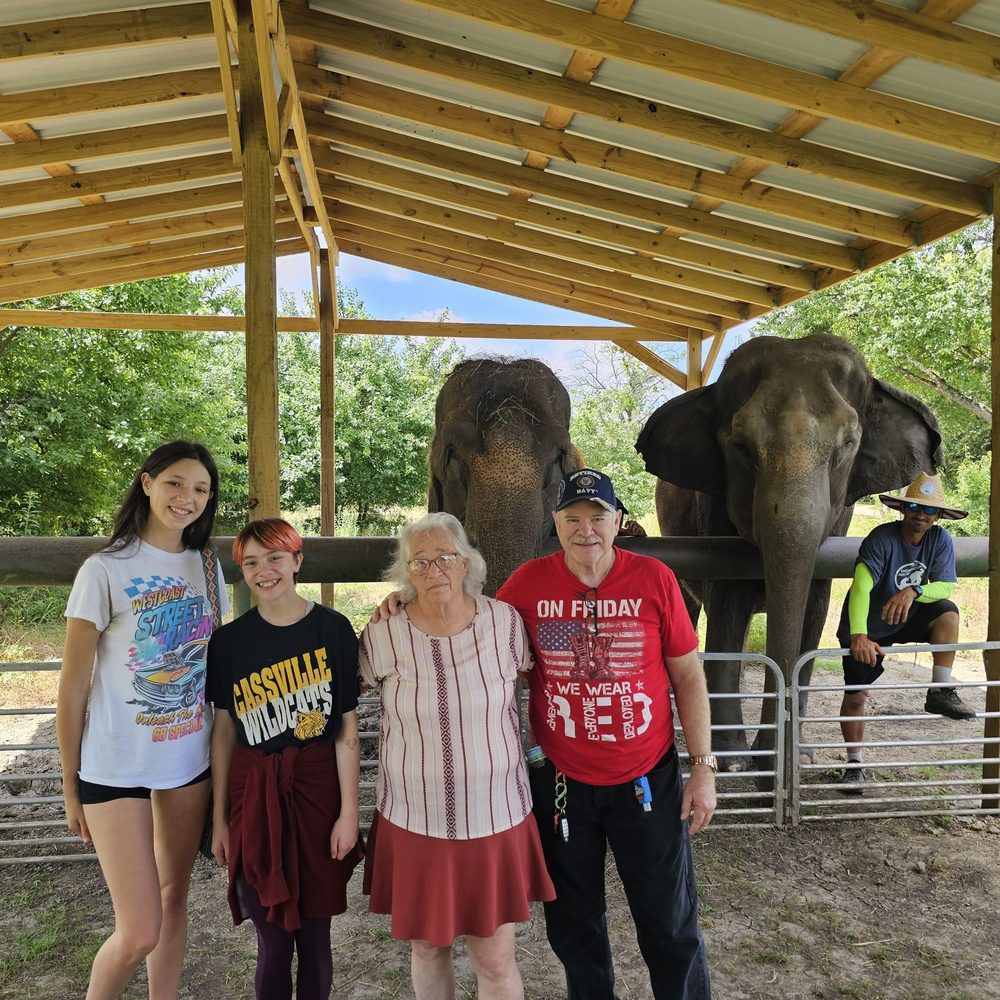 Endangered Ark Foundation - Two granddaughters, the wife and I (and two elephants.) - Community Service/Non-Profit Near Me Endangered Ark Foundation - Two granddaughters, the wife and I (and two elephants.) - Community Service/Non-Profit Near Me