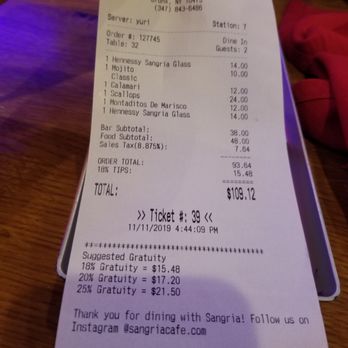 Sangria Cafe - Billzzzz - Latin American Near Me - Bronx, New York