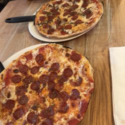 Gourmet Pizza Company - Pepperoni & pepperoni with mushrooms