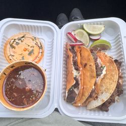 Maya's Cafe Mexican Cuisine - Three QuesoBirria w/Consumé