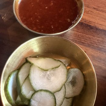 Chin Chin - pickled cucumbers and lobster style sauce - Chinese Near Me - Studio City, California