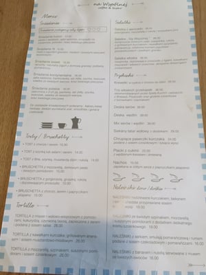 Menu photo 1 Na Wspólnej Warsaw, MZ