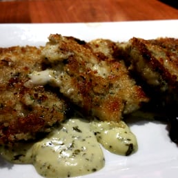 Crab Cakes & Mushroom Salad