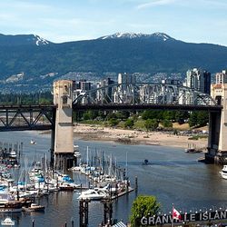 Walkable Tours - Southern Waterfront featuring ocean, Burrard Street Bridge and Coastal Mountains
