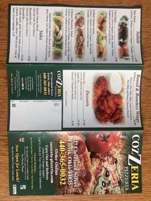 Menu photo 5 Cozzeria Pizzeria Elyria, OH Menu photo 5 Cozzeria Pizzeria Elyria, OH