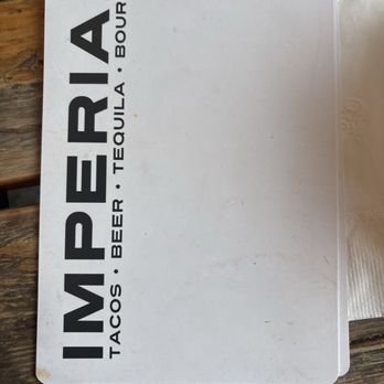 Imperial - Menu - Bars Near Me - Ferndale, Michigan