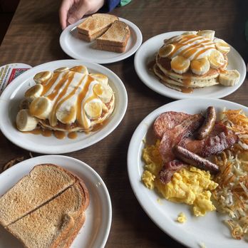 Denny's - Lumber Lumberjack Slam, Salted Caramel Banana Pancake Slam - Diners Near Me - Torrance, California Denny's - Lumber Lumberjack Slam, Salted Caramel Banana Pancake Slam - Diners Near Me - Torrance, California