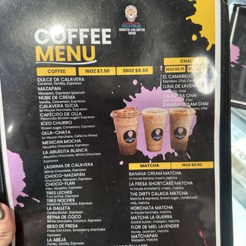Cafecito Calaveras - Menu - Mexican Near Me - Cathedral City, California