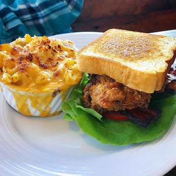 Revival - Mac and cheese and a chicken sammie with Texas toast and bacon (limited lunch special). - Southern Near Me - Minneapolis, Minnesota Revival - Mac and cheese and a chicken sammie with Texas toast and bacon (limited lunch special). - Southern Near Me - Minneapolis, Minnesota