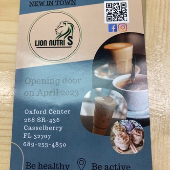 Lion Nutri S - Flyer - Coffee & Tea Near Me - Casselberry, Florida Lion Nutri S - Flyer - Coffee & Tea Near Me - Casselberry, Florida
